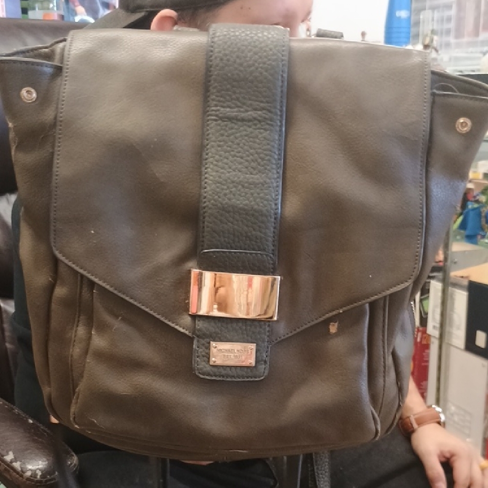Michael Kors Dark Brown Leather Backpack